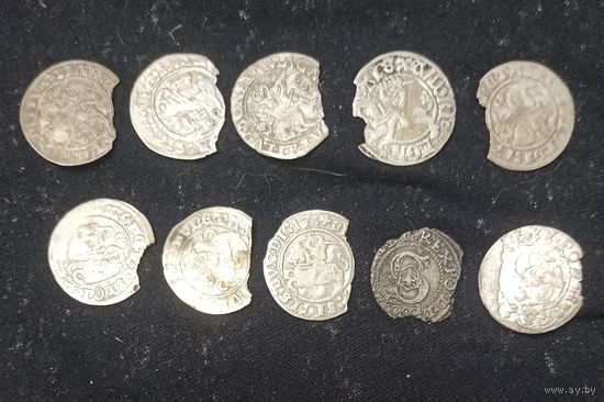 10 монет ВКЛ побитые временем