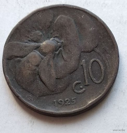 Италия 10 чентезимо, 1925 1-2-31