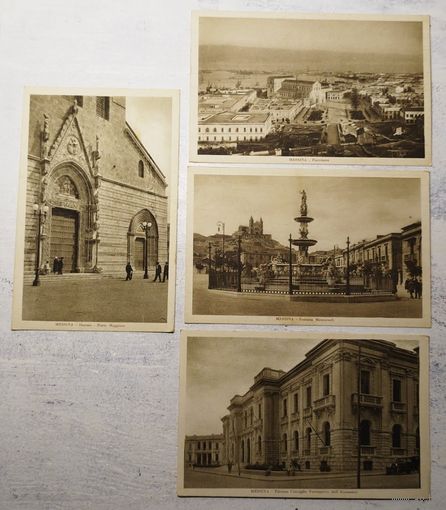Мессина #3. Италия, 1920-е. Чистые, одним лотом.
