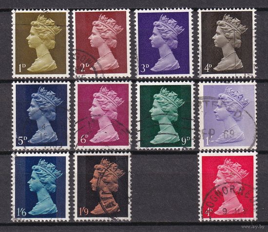 94.Br. Великобритания. Елизавета II. 1967/68/69  гг. Стандарт.