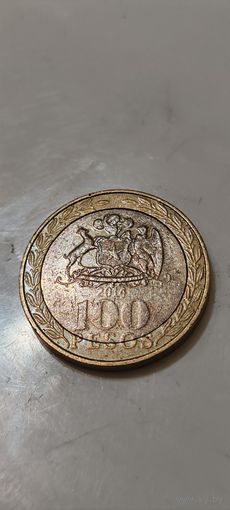 Чили 100 песос 2014