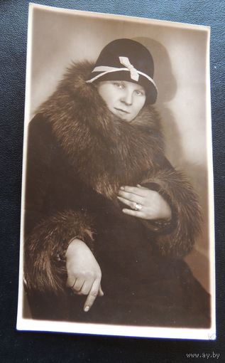 Фото "Дама в шляпке" 1930 г.