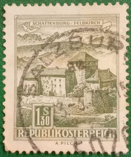 Австрия 1967. Замок Шаттенбург в городе Фельдкирх, Форарльберг