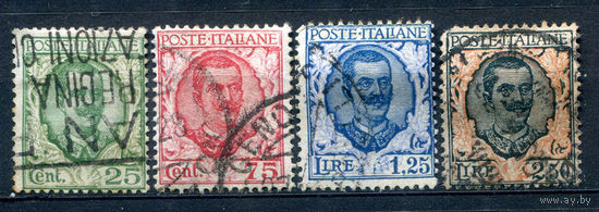 Италия (Королевство) - 1926г. - король Виктор Эммануил III - 4 марки - полная серия, гашёные [Mi 240-243]. #1-It-1-B-1