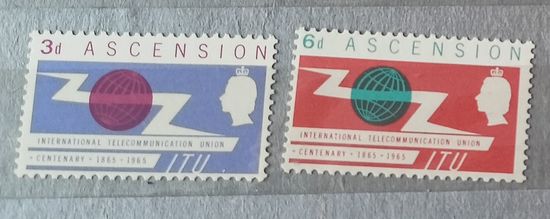 Вознесения 1965 Британский омнибус ITU-союз электросвязи полная серия, MNH