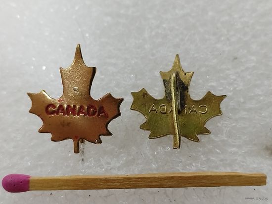 Знак. Канада, кленовый лист. тяжёлый. цена за 1 шт.