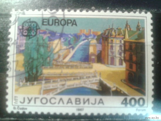 Югославия, 1987. Европа. Мост через Любляницу