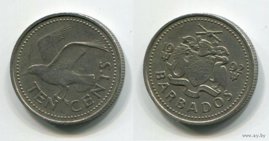 Барбадос. 10 центов (1992)