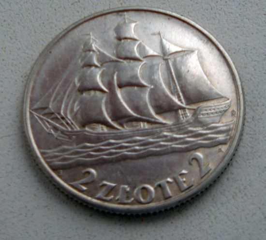 2 злотых 1936, Польша.(1)