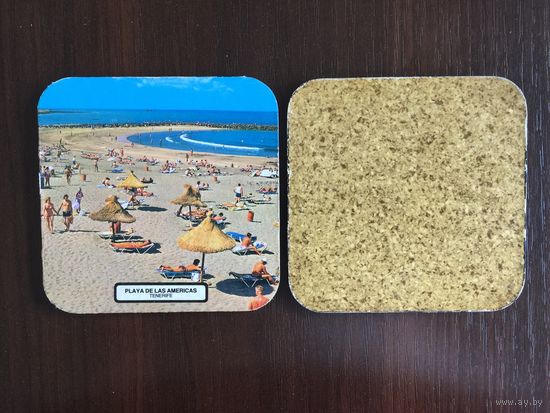 Подставка под пиво Playa de las Americas Tenerife No 2, пробка