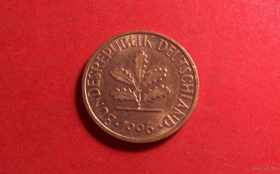 1 пфенниг 1996 D. Германия. Красивая!