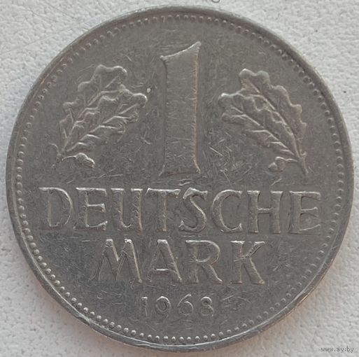 Германия 1 марка 1968 г. F