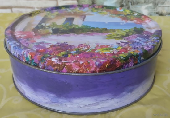 Баночка жестяная для рукоделия-1