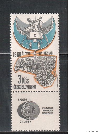 Чехословакия-1969,(Мих.1889)  **  , Космос