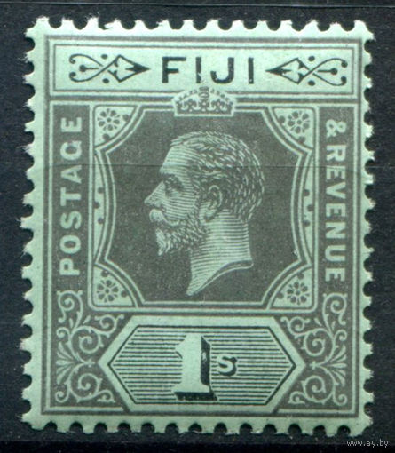 Британские колонии - Фиджи - 1912/23г. - король Георг V, 1 Sh - 1 марка - MH [Mi 65]. #4-B6-124-A-1
