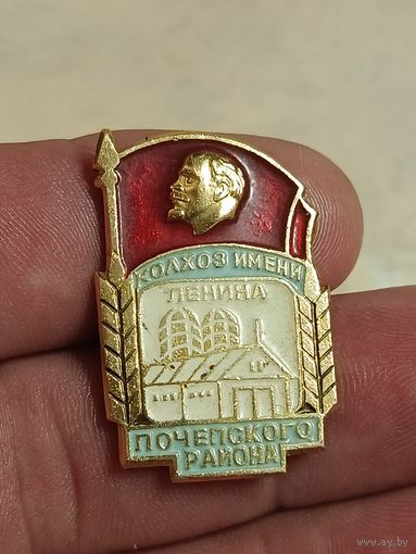 Значёк Колхоз имени Ленина