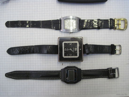 Часы кварцевые 3 шт. с рубля!