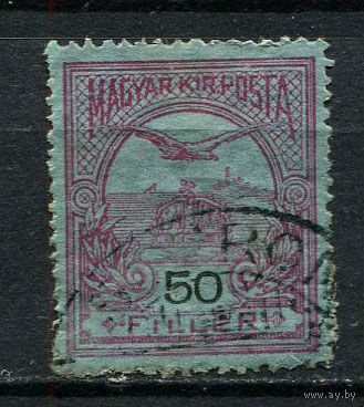 Венгрия - 1913 - Турул и Корона 50f - [Mi.121X] - 1 марка. Гашеная.  (Лот 37DP)