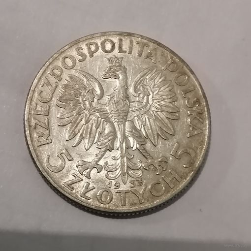 5 злотых 1933