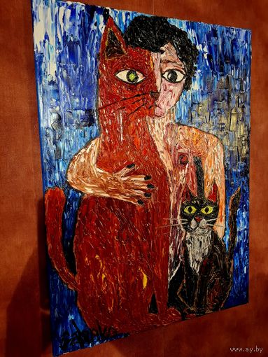 Картина маслом "Геометрия привязанности " Salenko