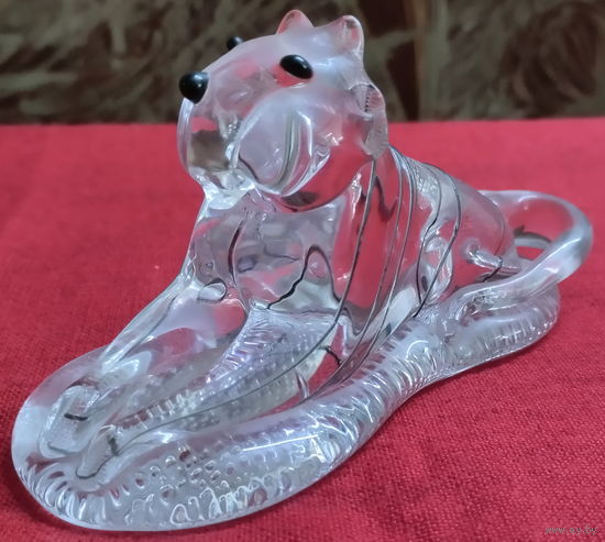 Стеклянная фигурка Тигр. Из серии Китайский (Восточный) зодиак.