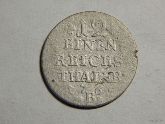 Пруссия 1/12 талера 1765г