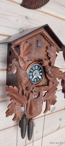 Часы настенные, немецкие, резные. С 1руб, Без М. Ц.