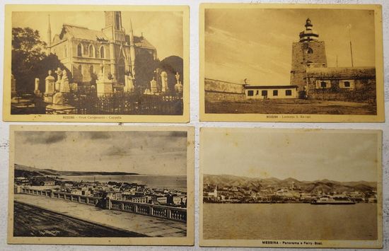Мессина #4. Италия, 1920-е. Чистые, одним лотом.