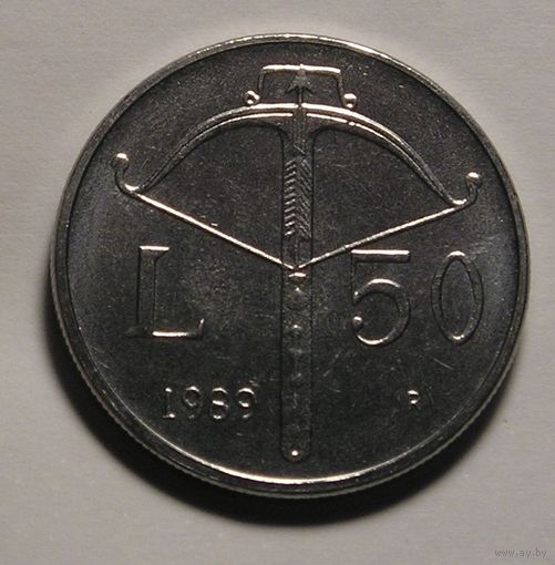 Сан-Марино, 50 Лир 1989 Арбалет