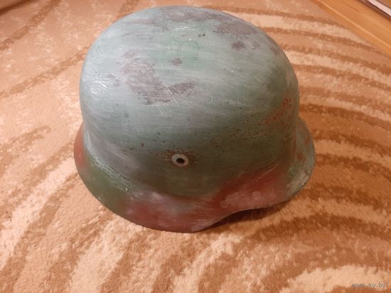 Каска немецкая , вермахт , вов , цельный металл