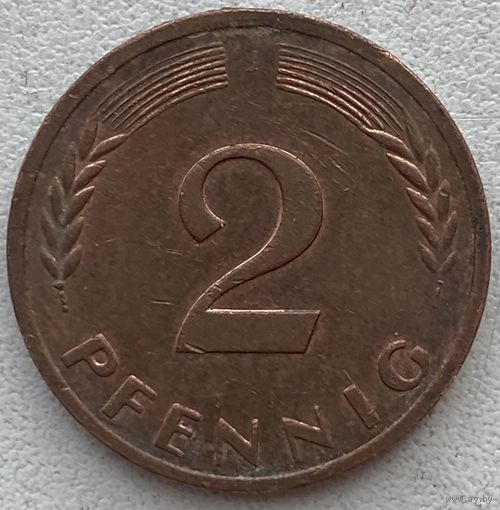 Германия 2 пфеннига 1971 г. J