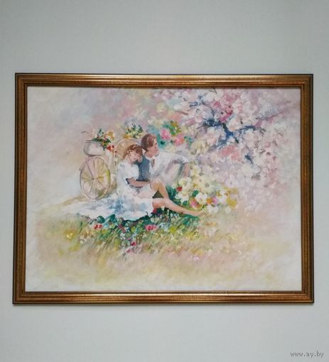 "Влюблённые " 30х40