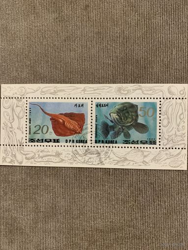 КНДР 1993. Обитатели морских глубин