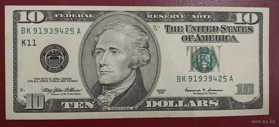 10 долларов США 1999 года, К11. Торг