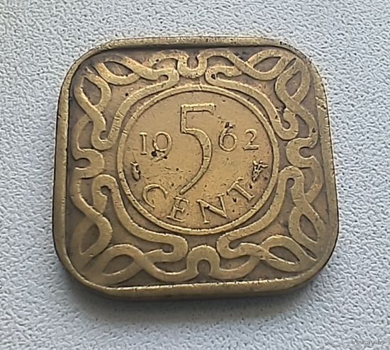 Суринам 5 Центов, 1962  6-3-38
