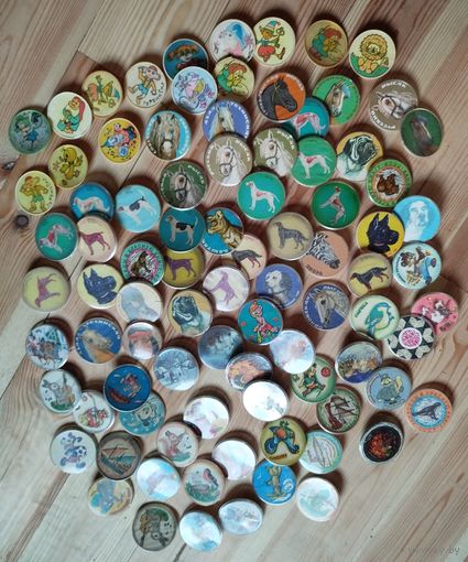 Значки  детские 88 шт. С рубля!