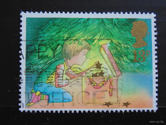 Великобритания 1987 г. Рождество.