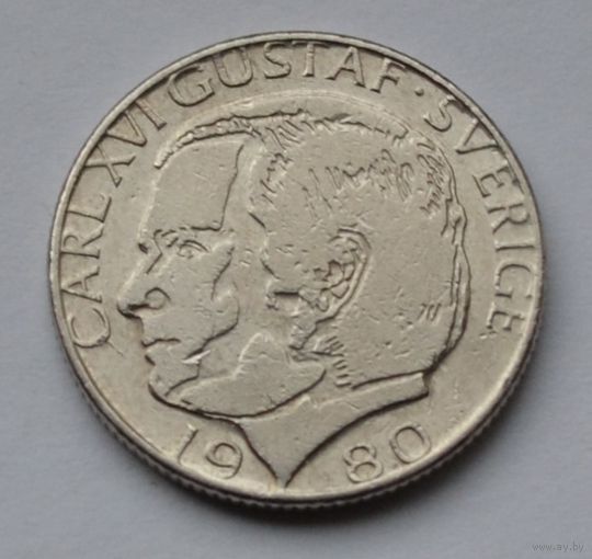 Швеция, 1 крона 1980 г.