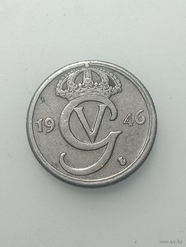 Швеция 10 эре 1946 года .