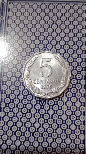 Чили 5 сентаво 1976