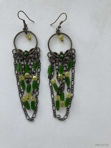 Бижутерия, серьги, винтаж.