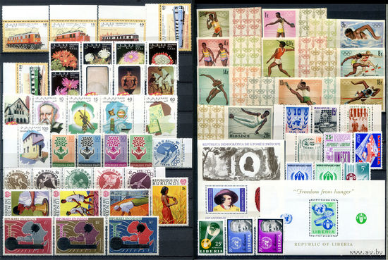 Марки разных стран 3 - г. - полные серии - 55+ марок и 2 блока - MNH. #O-W-92-D-1