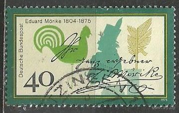 ФРГ. 100лет со дня смерти Э.Мерике. Поэт. 1975г. Mi#842.