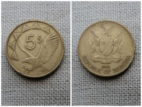 Намибия 5 долларов 1993