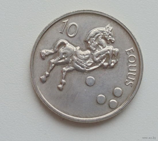 Словения 10 толар 2002 год лошадь состояние