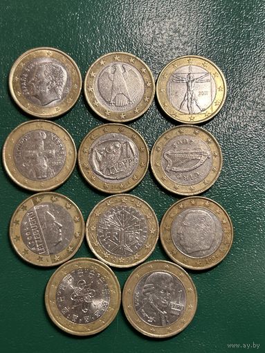 Набор из 1 евро