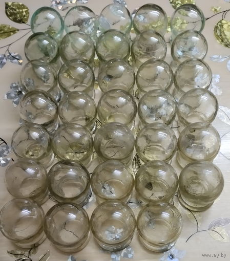 Баночки медицинские стеклянные СССР.