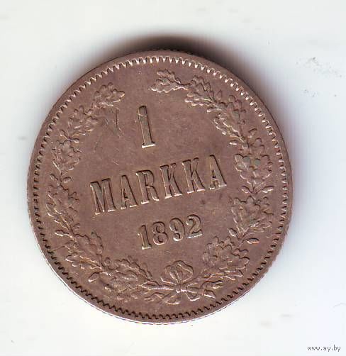 Русская Финляндия. 1 марка1892 года