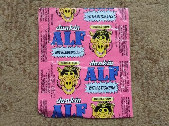 Обертка от жвачки "Alf"