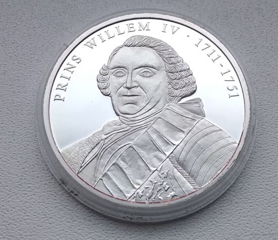 Принц Виллем 4 1711-1741, Тираж-5555шт, Посеребрение, Документ 2001 7-15-3